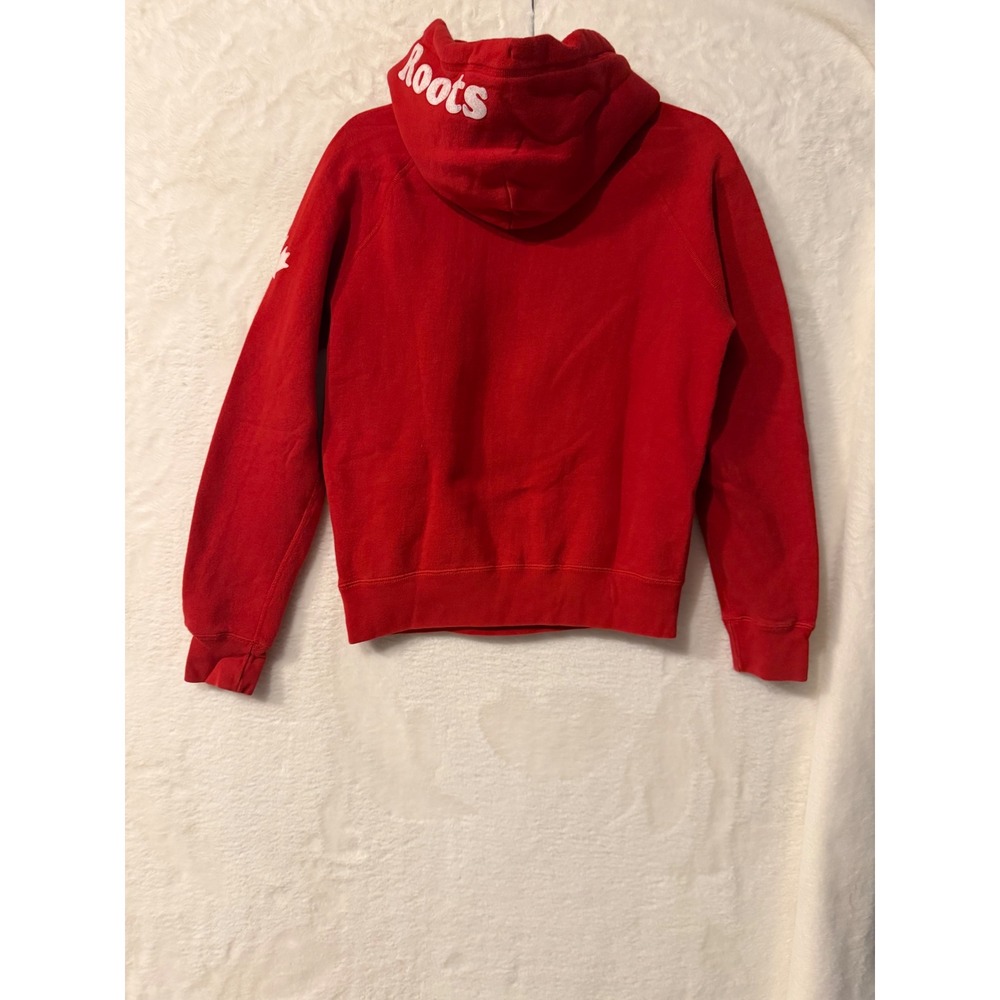 Roots Canada Collection Red Beaver Logo Pullover Hoodie Sweatshirt Small S/P - Picture 8 of 11